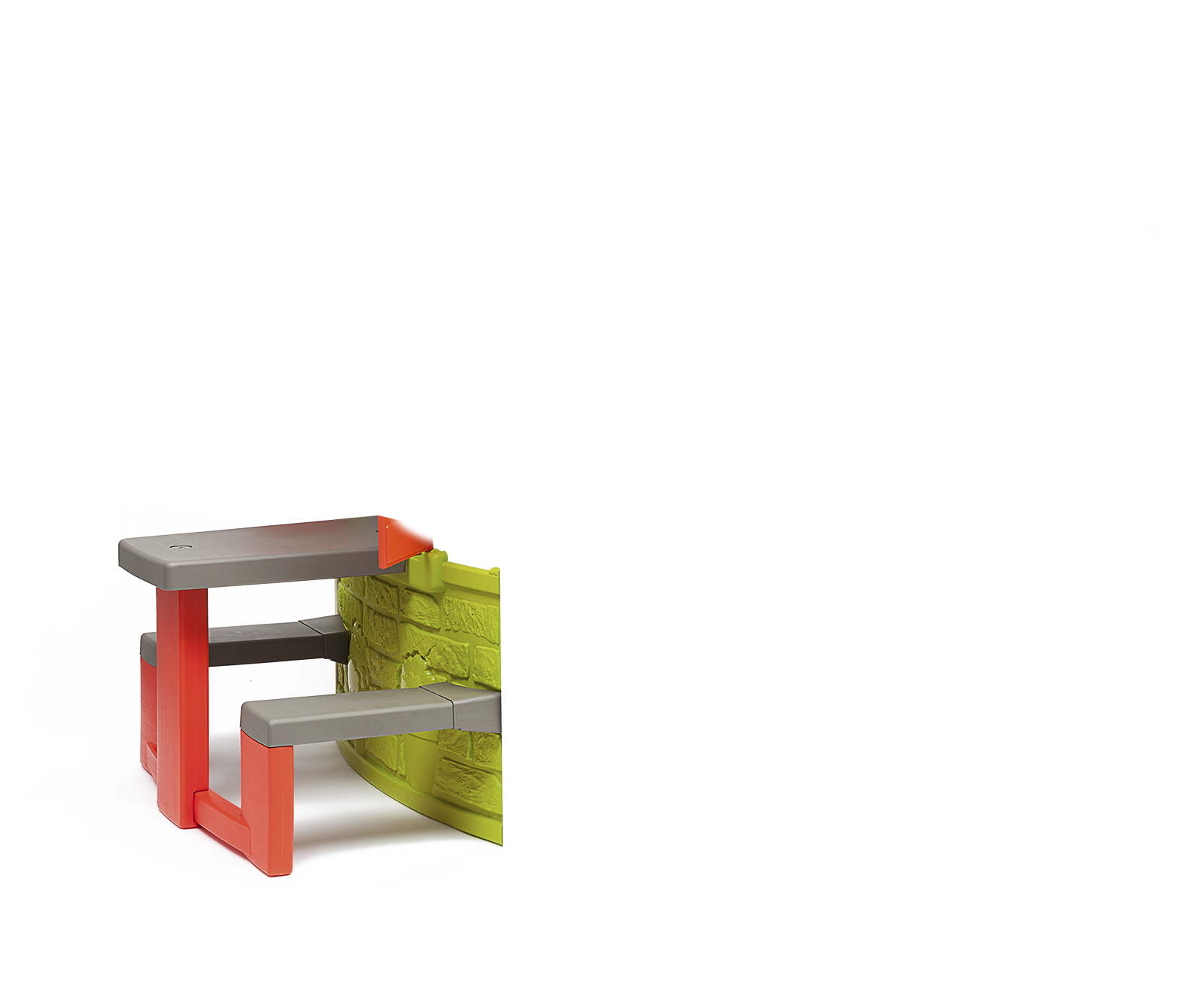 Dom Neo Jura Lodge Smoby z możliwościa rozbudowy 2 drzwi, 2 okna z okiennicami i karmnik dla ptaków od 2 lat.